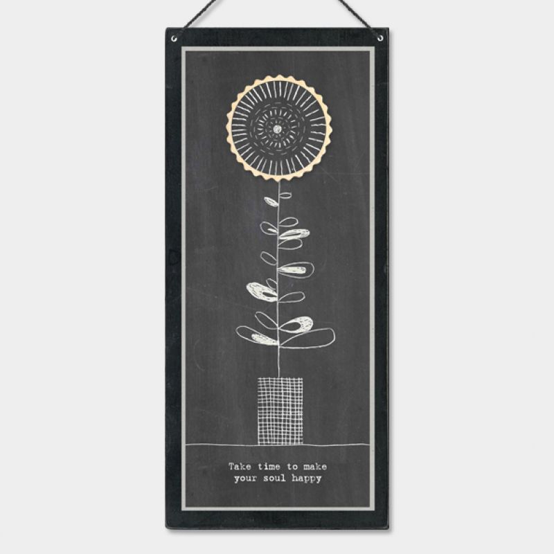 Καδράκι μαυροπίνακας - Take time to make soul happy