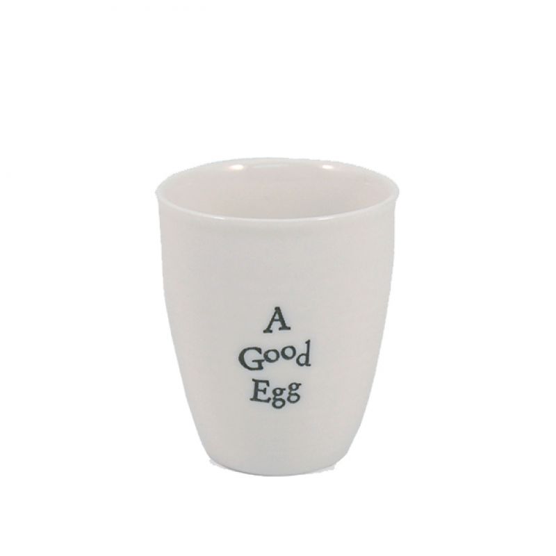 Porcelain egg cup - A good egg