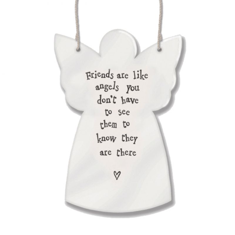 Porcelain angel - Friends are like angels,