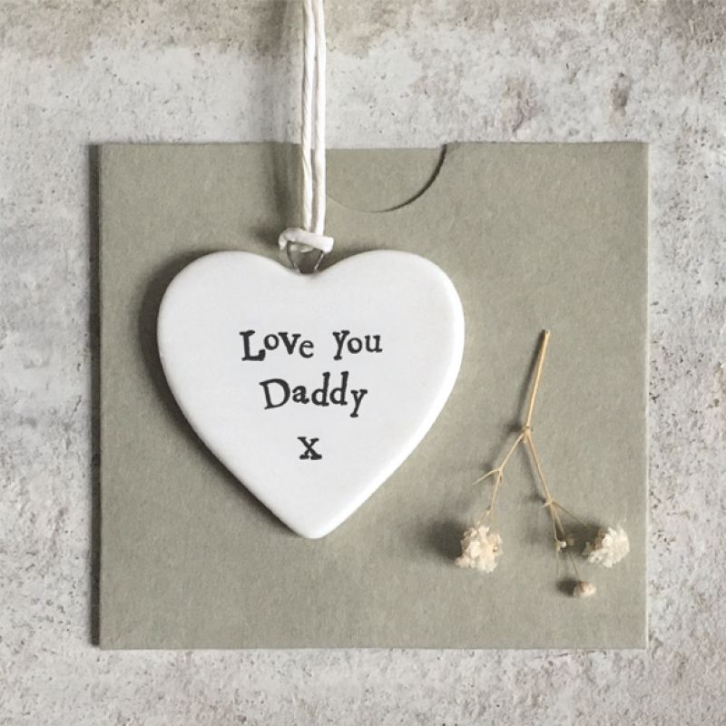 Little porcelain heart - Love you daddy