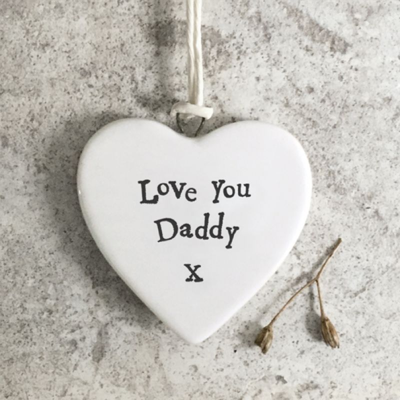 Little porcelain heart - Love you daddy
