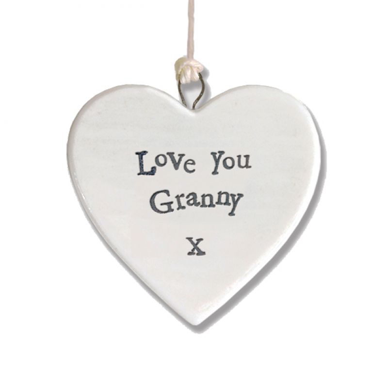 Πορσελάνινη καρδιά (4,5εκ.) - Love you granny