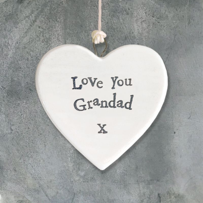 Little porcelain heart - Love you grandad