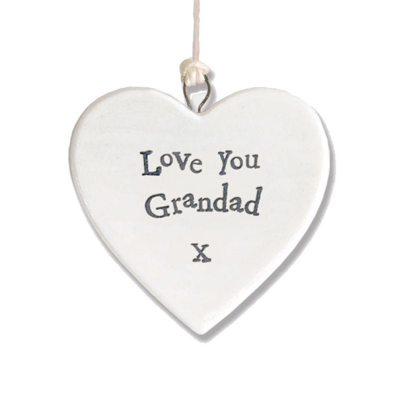 Little porcelain heart - Love you grandad