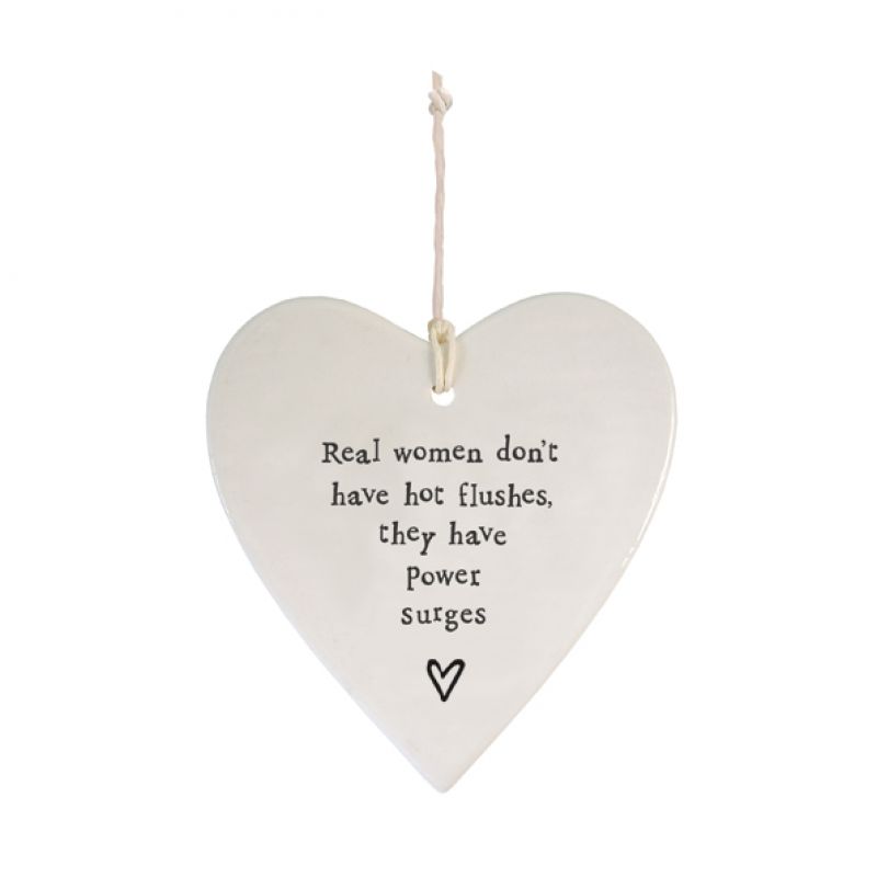 Porcelain round heart-Real women hot flushes