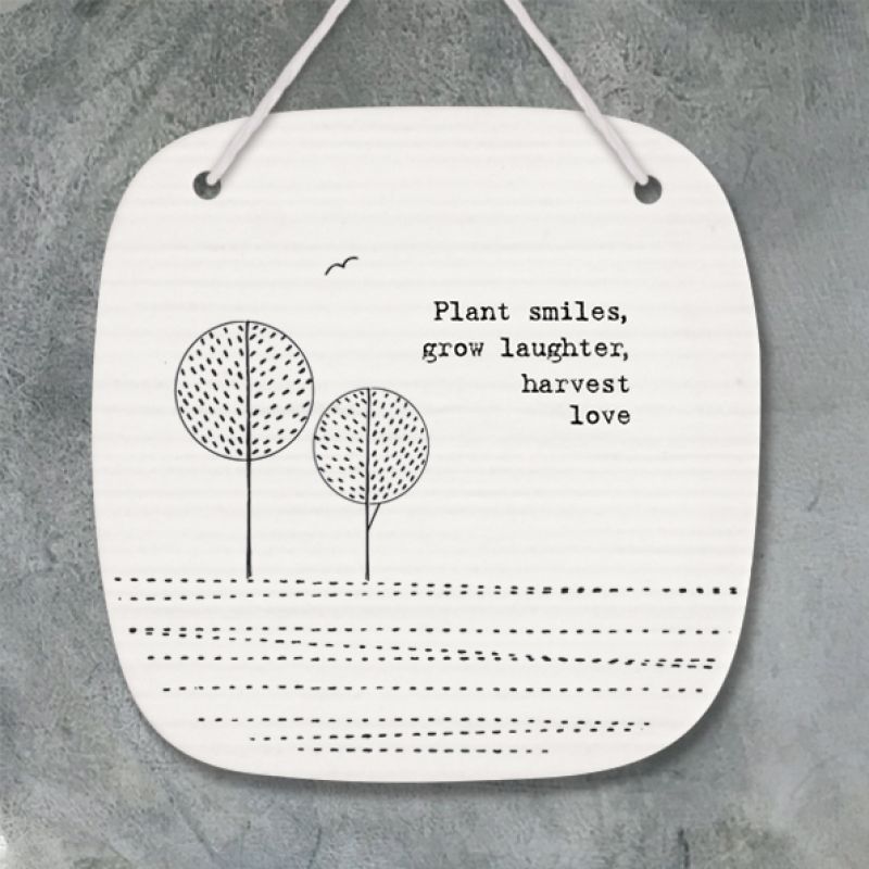 Square porcelain picture - Plant smiles