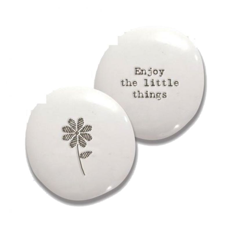 Porcelain pebble - Enjoy the little things