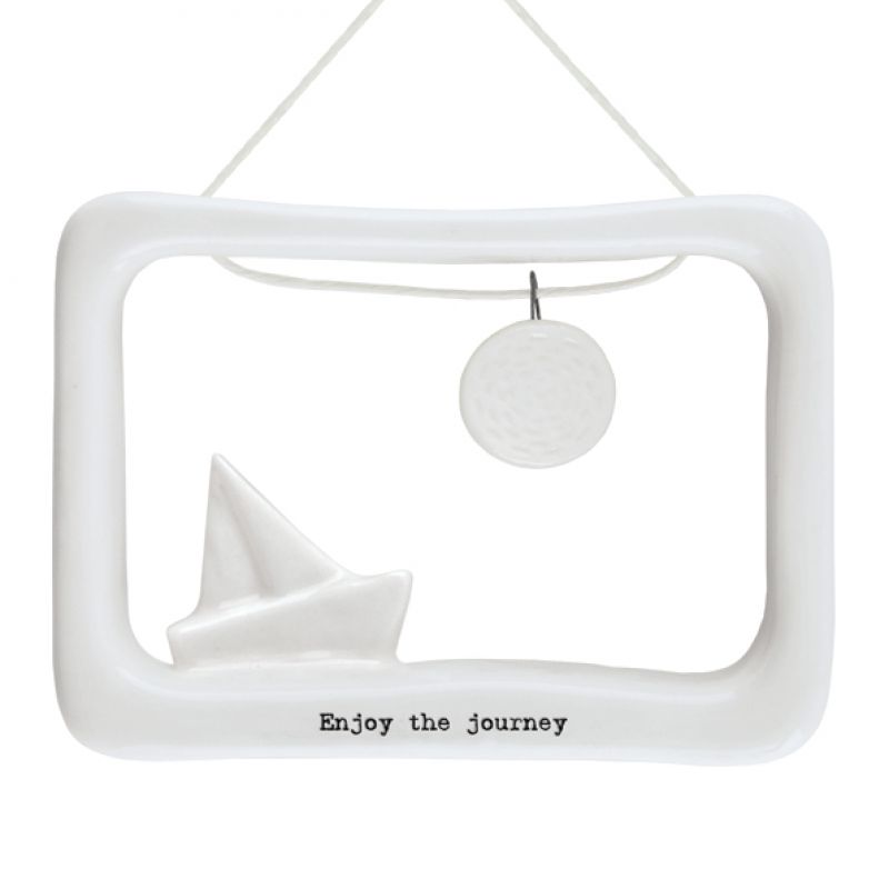 Porcelain open frame – Enjoy the journey (7 x 9cm)