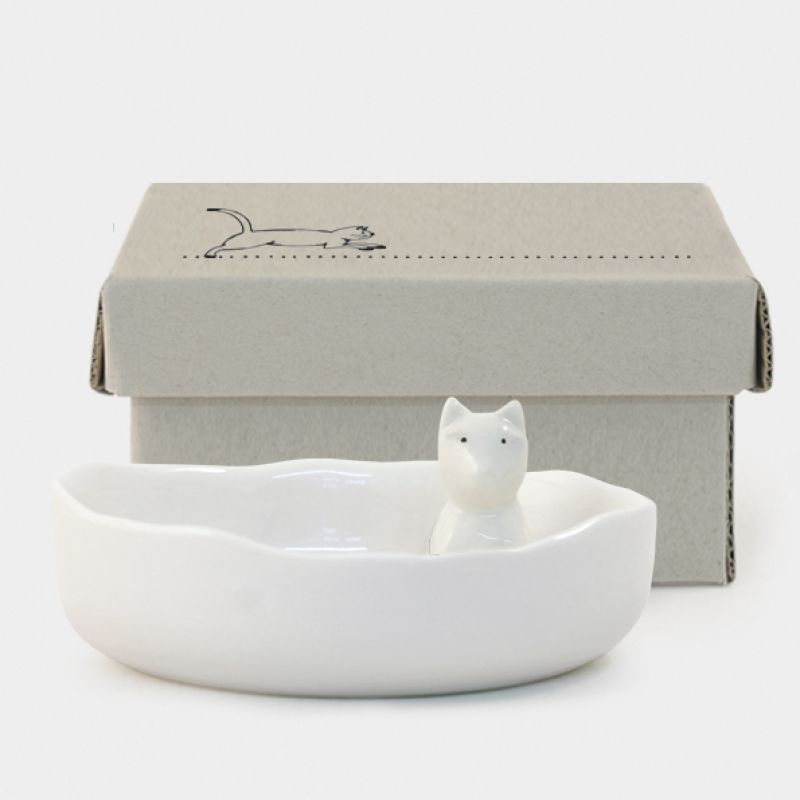 Πορσ.πιατάκι κοσμημάτων - Γάτα