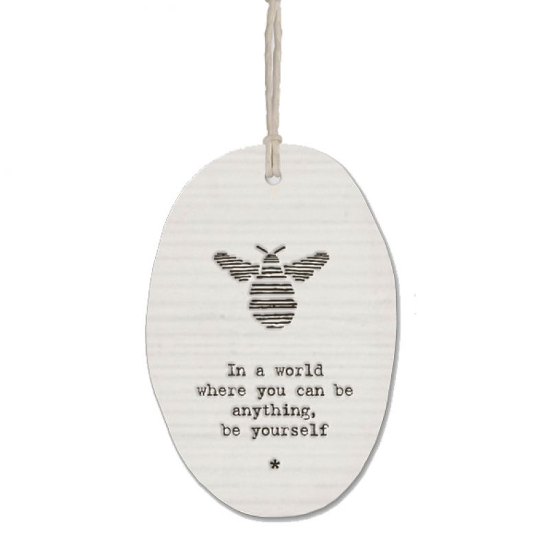 Porcelain hanger bee-In a world