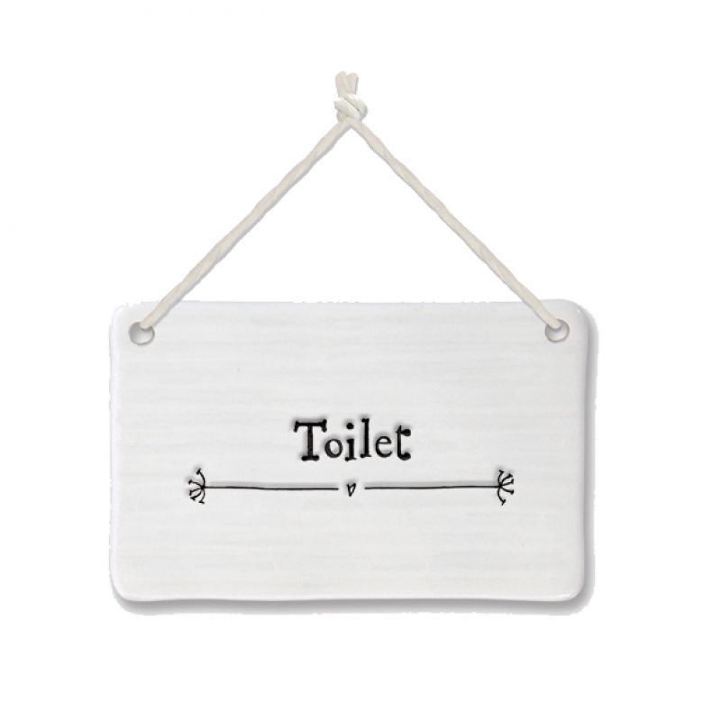 Porcelain sign-Toilet