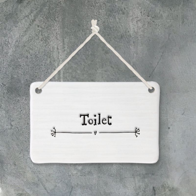 Porcelain sign-Toilet