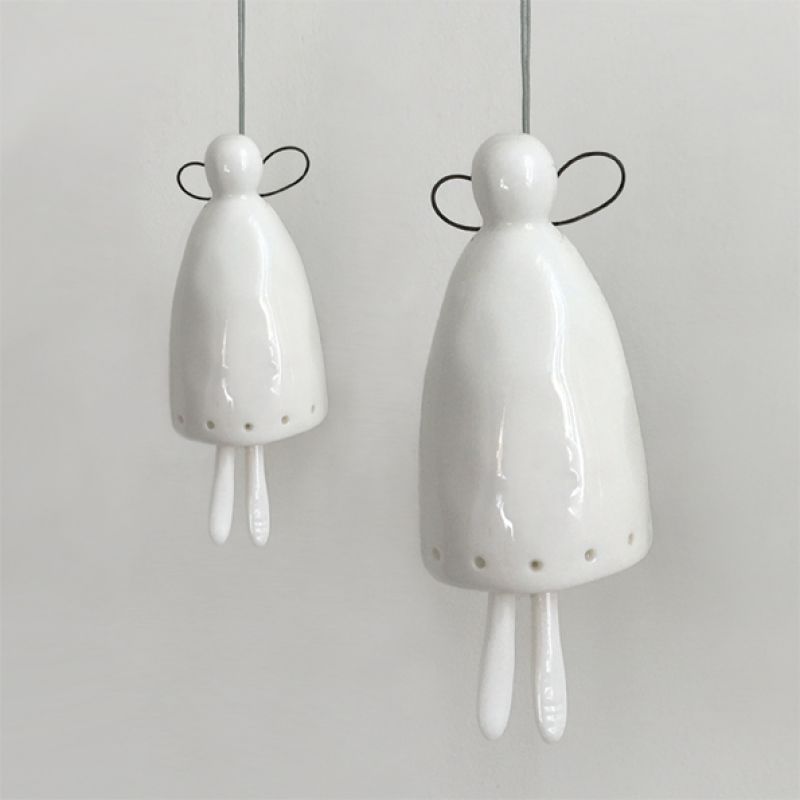 Porcelain angel bell-Small