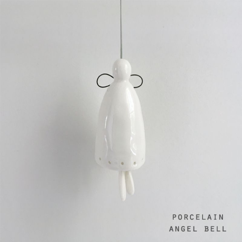 Porcelain angel bell-Small