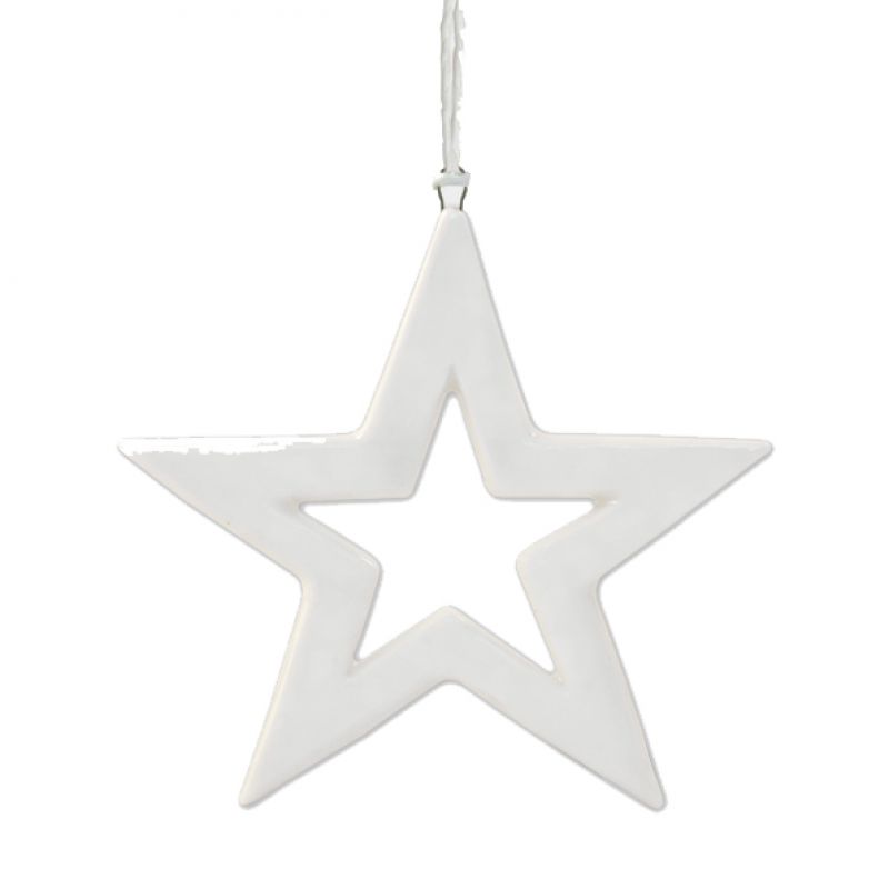 Porcelain hanger-Outline star