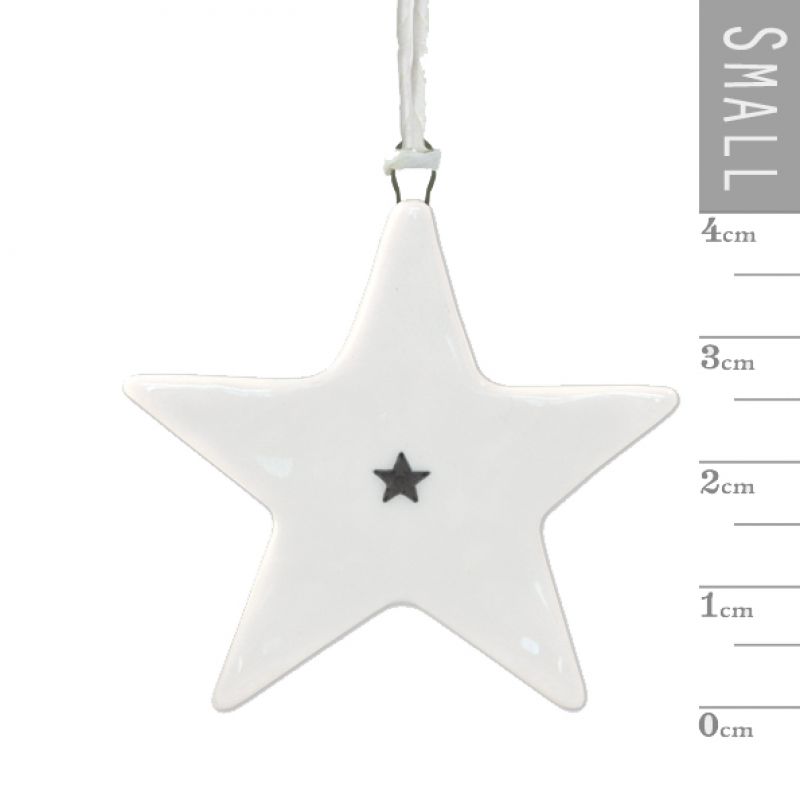 Porcelain hanger-Small star