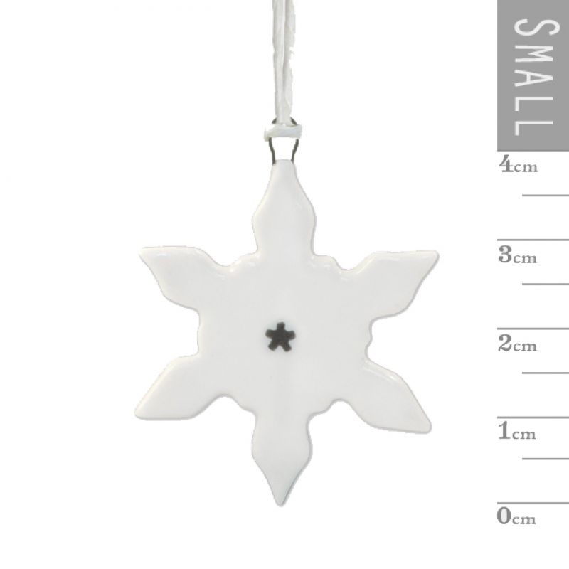 Porcelain hanger-Small snowflake