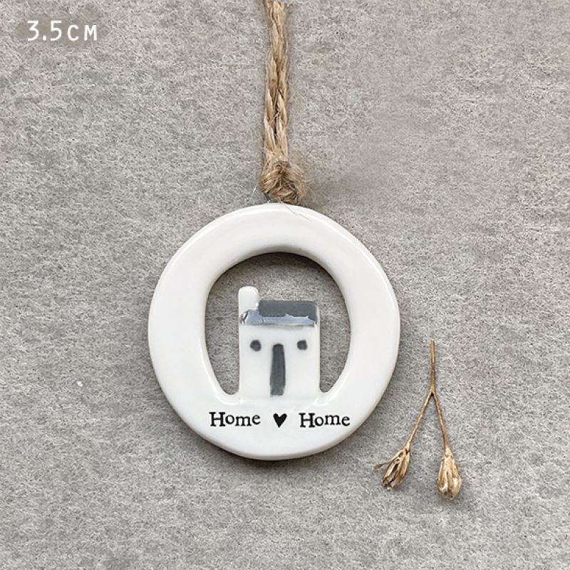 Πορσελάνινος κύκλος 3,5εκ. - Home heart home