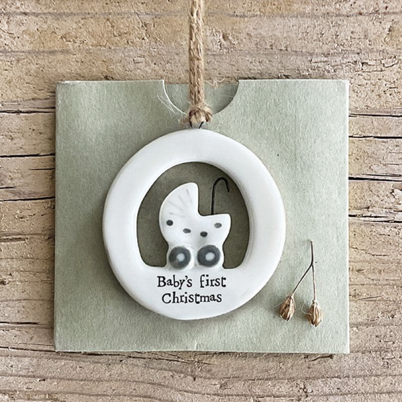 Cut out hanger-Baby's first Christmas