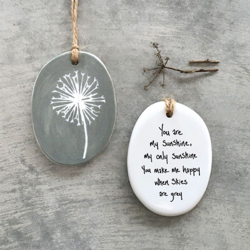 Sgraffito hanger-You are my sunshine