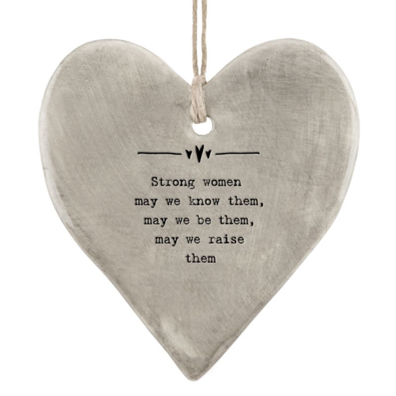 Rustic hanging heart-Strong women