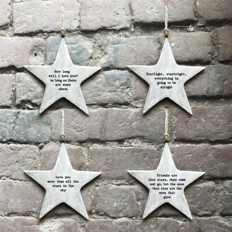 Rustic hanging star-How long will I love you