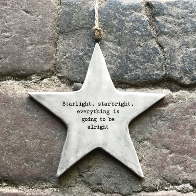 Rustic hanging star-Starlight, starbright