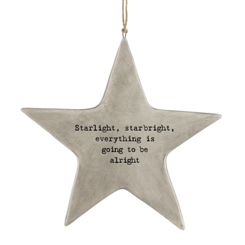 Rustic hanging star-Starlight, starbright