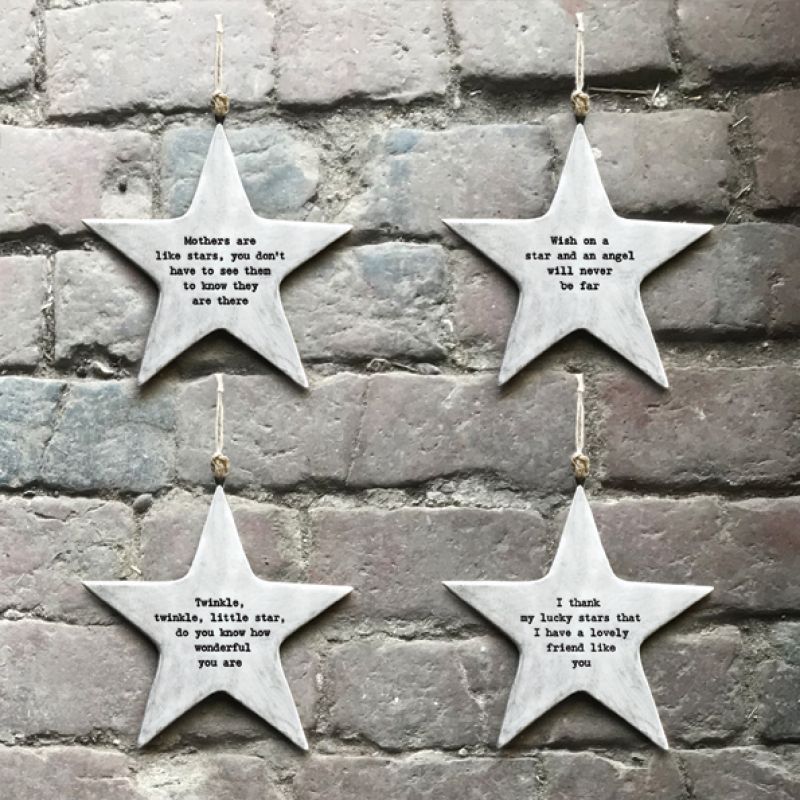 Rustic hanging star-Twinkle wonderful …