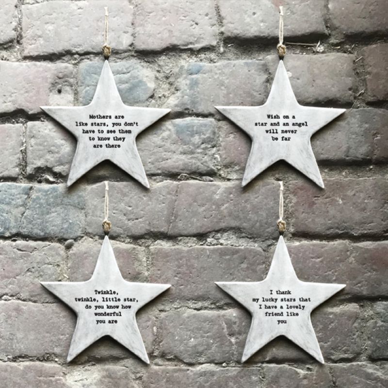 Rustic hanging star-Lucky stars