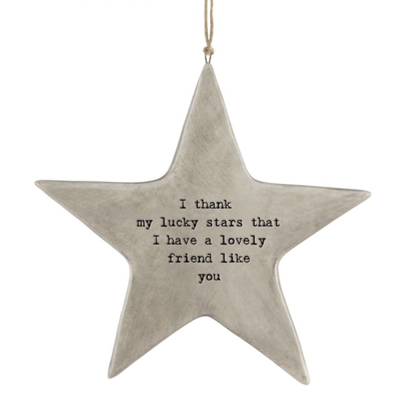 Rustic hanging star-Lucky stars