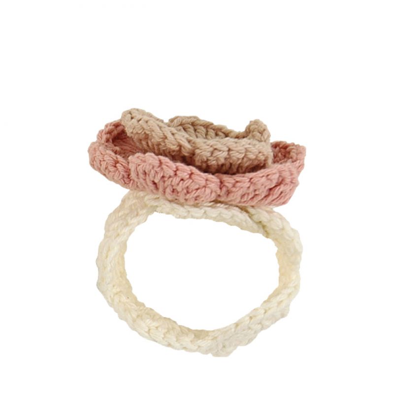 Crochet napkin ring - Pink 