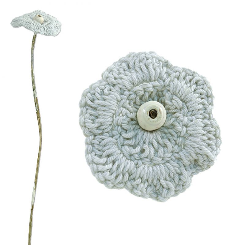 Crochet flower - Blue