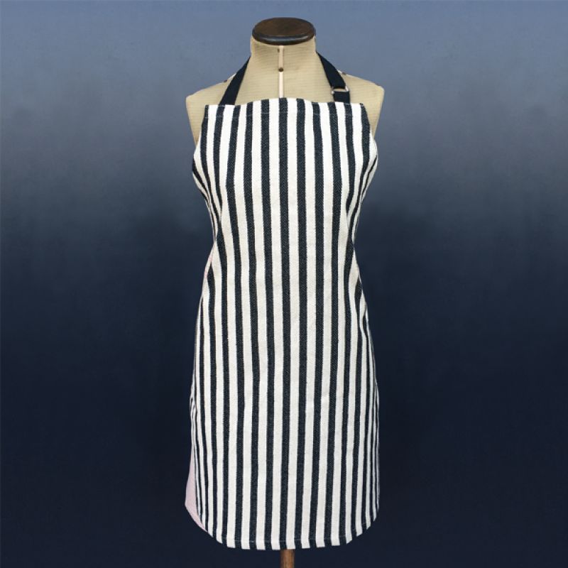 Apron-Wide black stripes