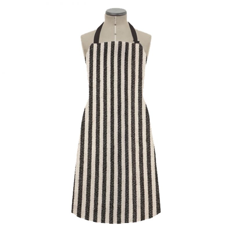 Apron-Wide black stripes