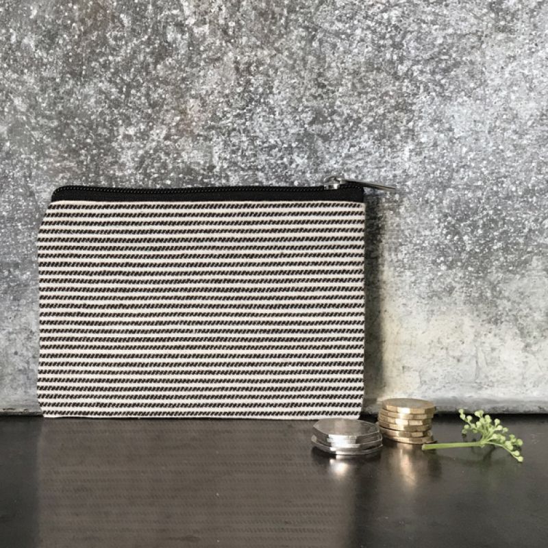 Purse-Thin black stripes