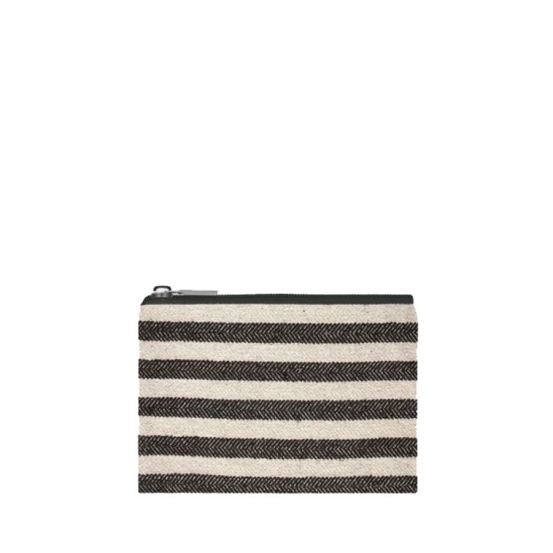 Purse-Wide black stripes