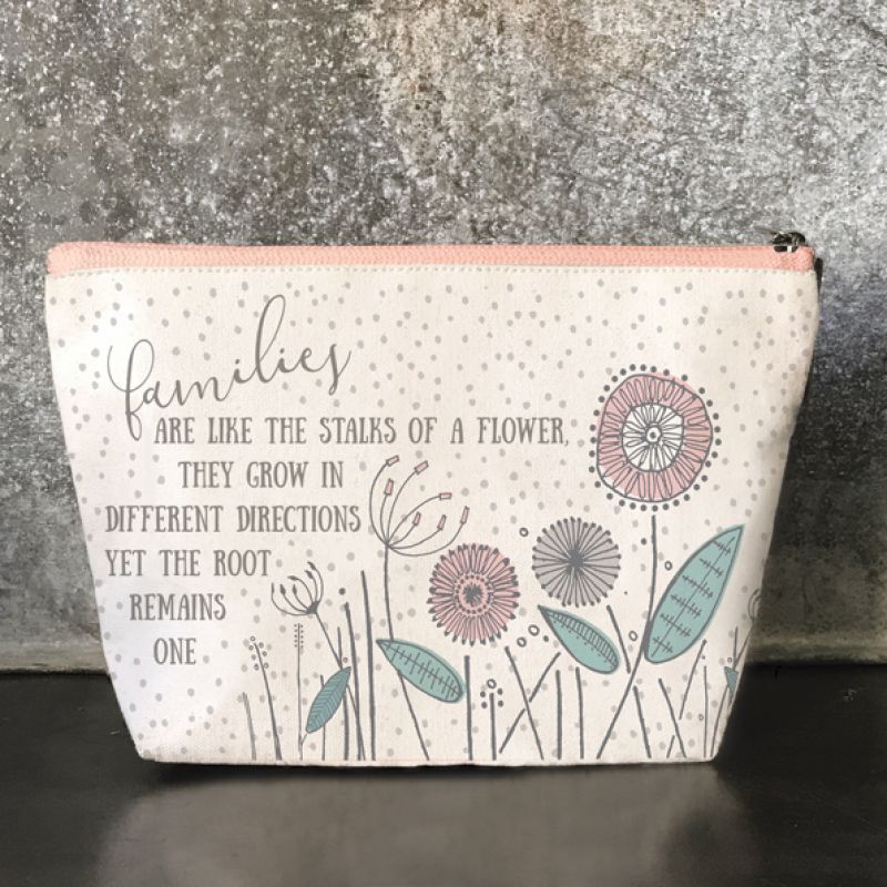 Cosmetic bag – Flowers / Families are