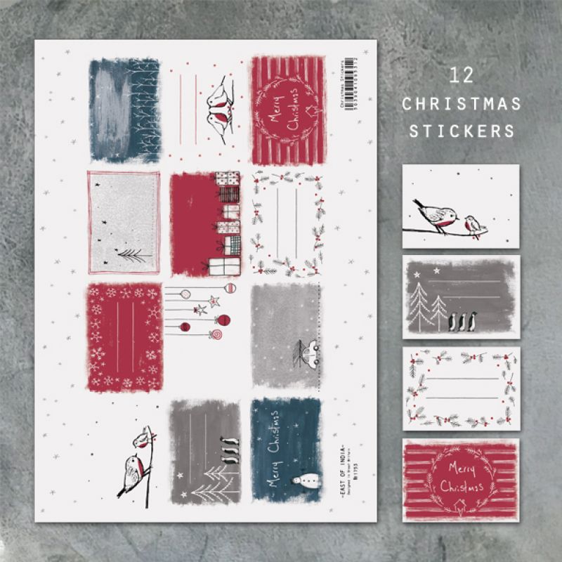 Sticker sheet-Christmas stickers (12)