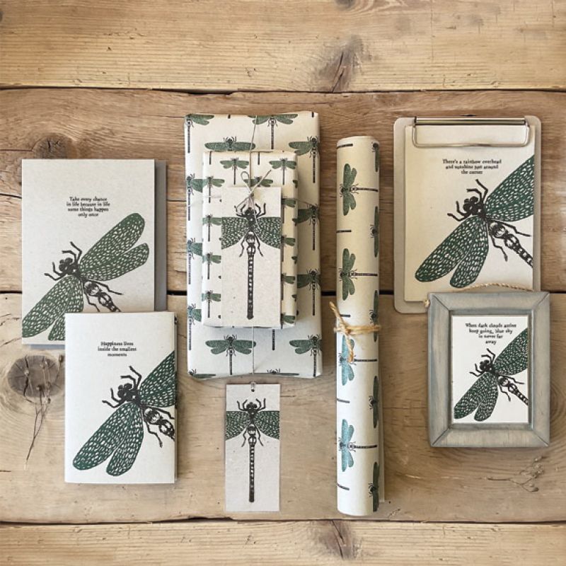 Block print hanging pad-Dragonfly