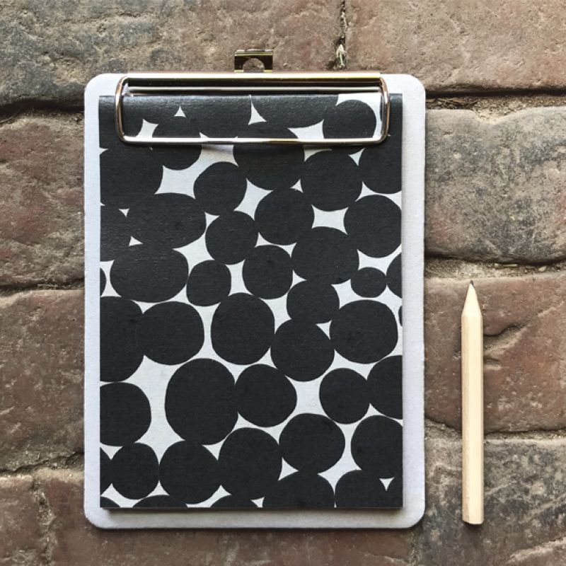 Small clip pad-Black pebbles