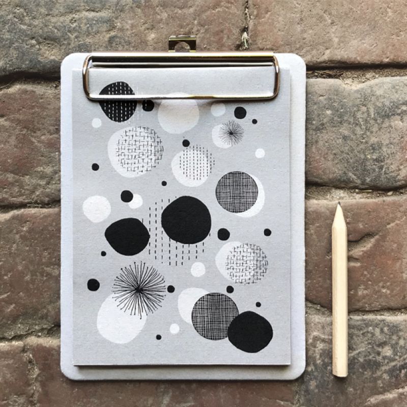 Small clip pad-Modern dots