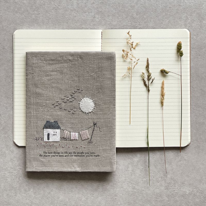 Large linen book-Best things in life