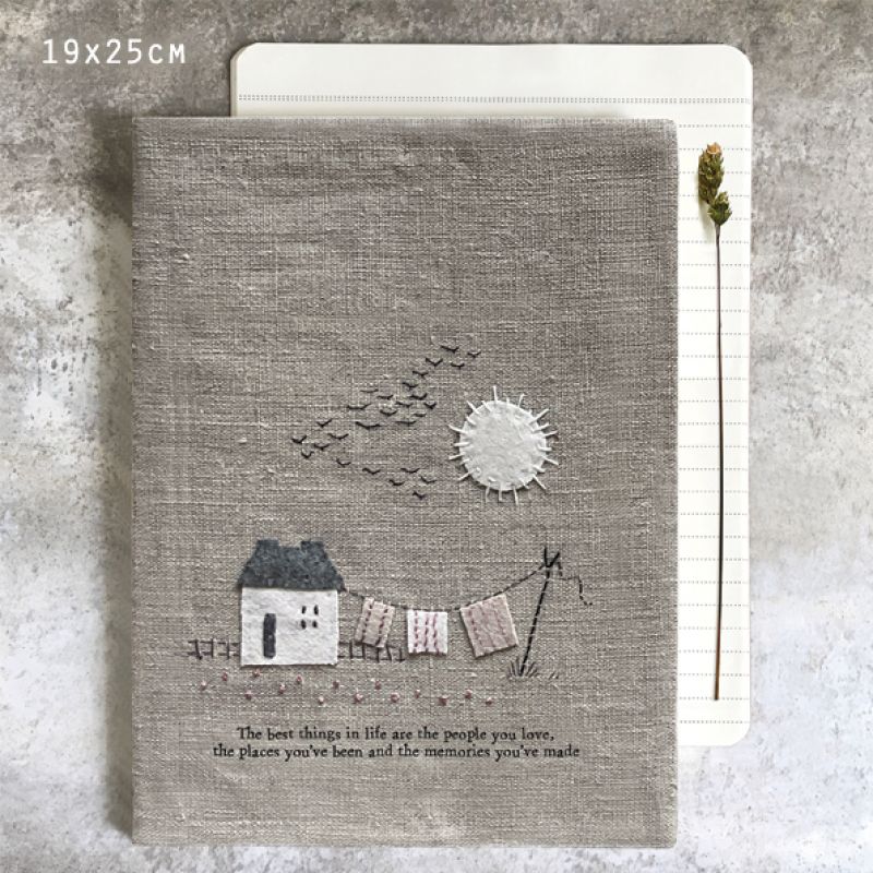 Large linen book-Best things in life