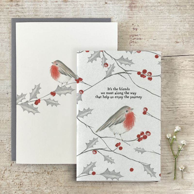 Small bird note book-Friends we meet-Robin