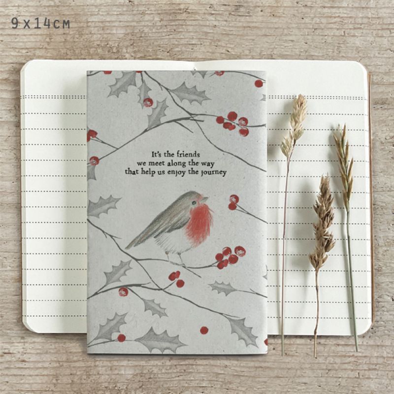 Small bird note book-Friends we meet-Robin