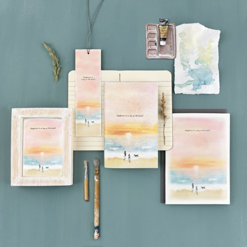 Seascape note book-Happiness day at the beach