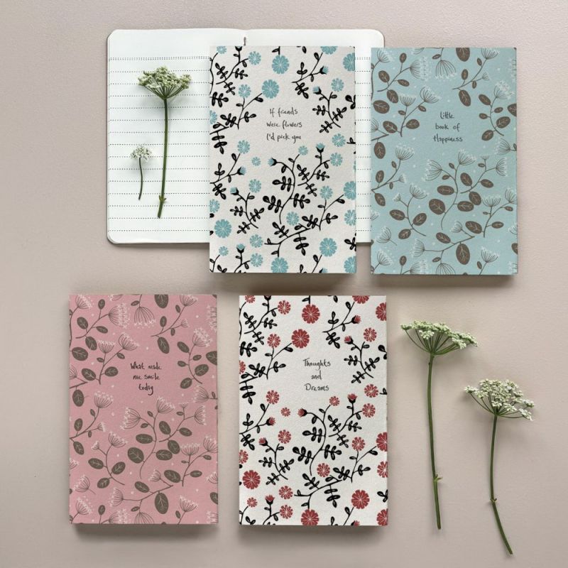 Σημειωματάριο με βότανα 14x9εκ.-Little book of happiness