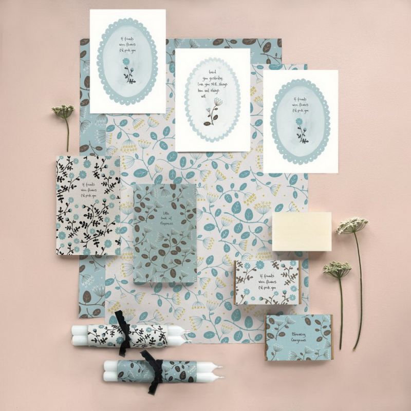 Σημειωματάριο με βότανα 14x9εκ.-Little book of happiness