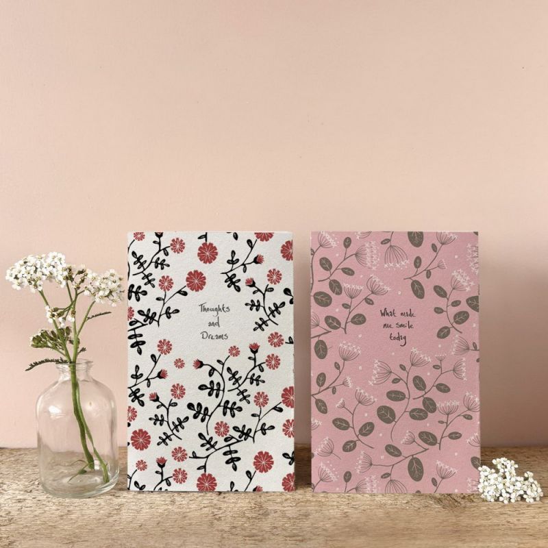 Σημειωματάριο με βότανα 14x9εκ.-What made me smile today